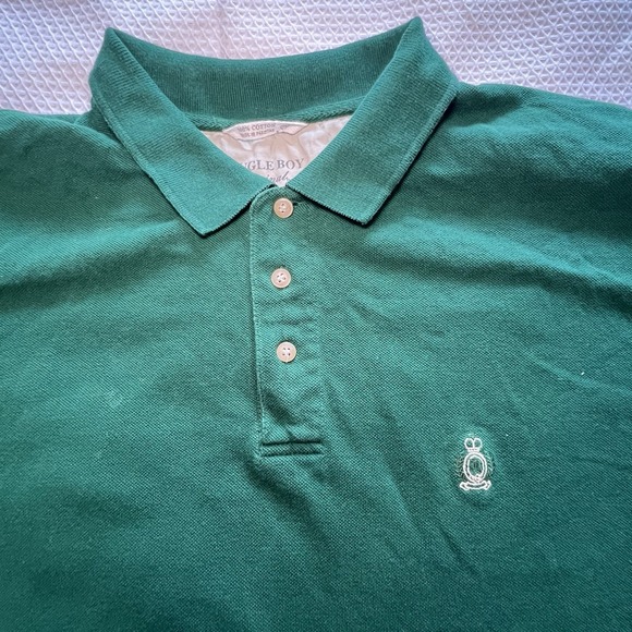 Vintage Bugle Boy Shirt Mens Size XXL Green Polo Short Sleeve Adult - Picture 3 of 7